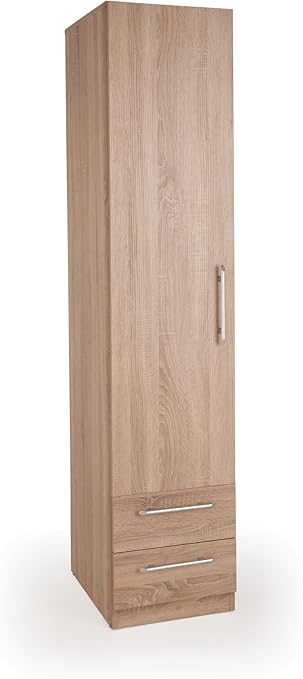 Holborn 1 Door 2 Drawer Wardrobe Oak 187x40x52 Cm Amazon Co Uk