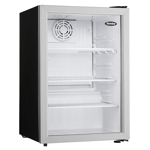 Danby Compact Dag026a1bdb 2 6 Cu Ft Commercial Mini Fridge Glass Door Refrigerator For Office Countertop Perfect For Snacks Soda Beer Lunch Foods In Black Silver Buy Online In Antigua And Barbuda At Antigua Desertcart Com