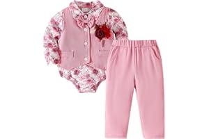 Chichoo Baby Boy Clothes Suits Infant Gentleman Wedding Outfit Newborn Formal Collared Dress Tuxedo Baby Suit Set