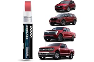 COSLAKE Car Touch Up Paint(Rapid Red Metallic Tinted Clearcoat(D4)) for Ford, Car Paint Scratch Repair Kit, Quick & Easy Solution to Repair, Scratch Remover Pen with 2PCS Disposable Micro Applicators
