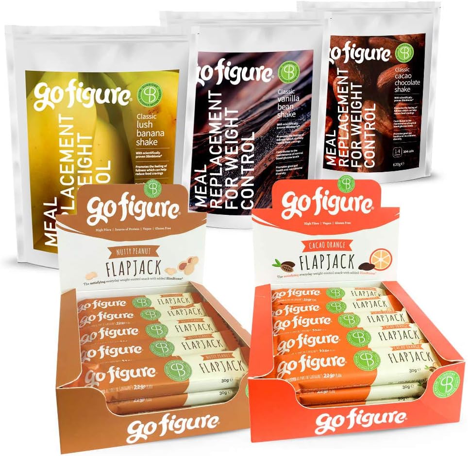 GoFigure Ultimate 3 Week Weight Loss Bundle | 3 Shakes and 2 Boxes of Snack Bars
