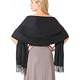 OHAYOMI Pashmina Shawl Wraps Cashmere Feel Soft Scarves Winter Warm Fashion Scarf Women Evening Dresses Wedding Bridesmaid