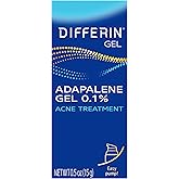 Differin Acne Treatment Gel, 30 Day Supply, Retinoid Treatment for Face with 0.1% Adapalene, Gentle Skin Care for Acne Prone 