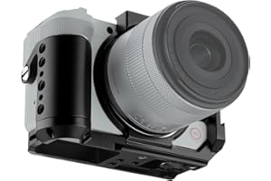 Leftfoto R50 V Camera Cage for Canon R50V with Handle Grip- Camera Protection Frame Rig with Arca Base Compatibility with DJI