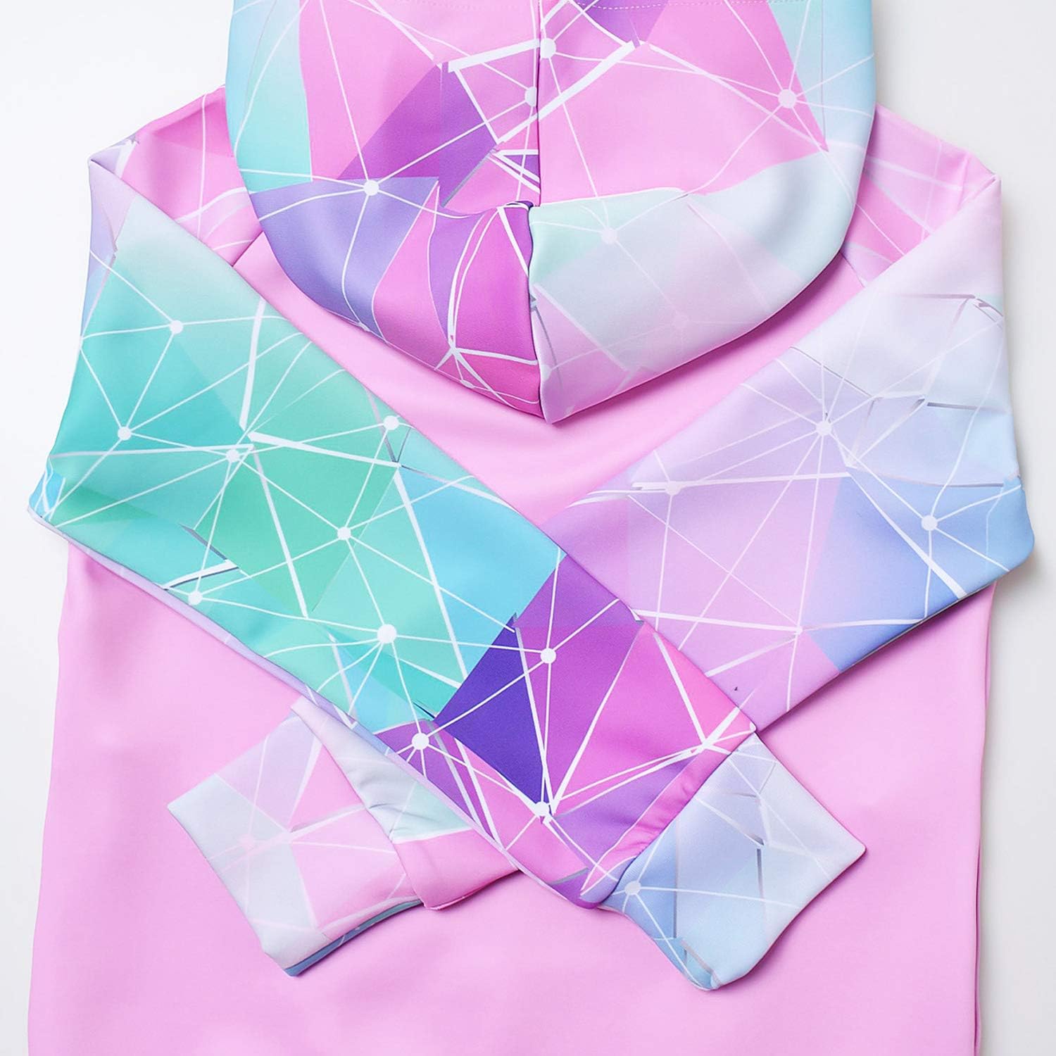 Jxstar Hoodie for Girls Kids Sweatshirts Raglan Sleeve Shirts Unicorn Mermaid Outfits: Clothing