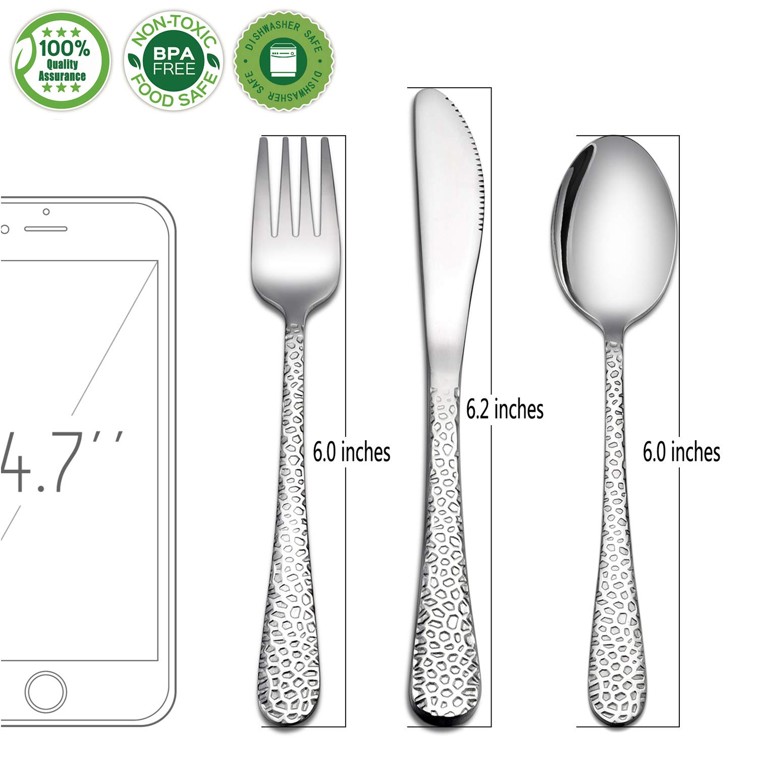 Kids Toddler Silverware Set, HaWare 9Piece Stainless Steel Preschooler