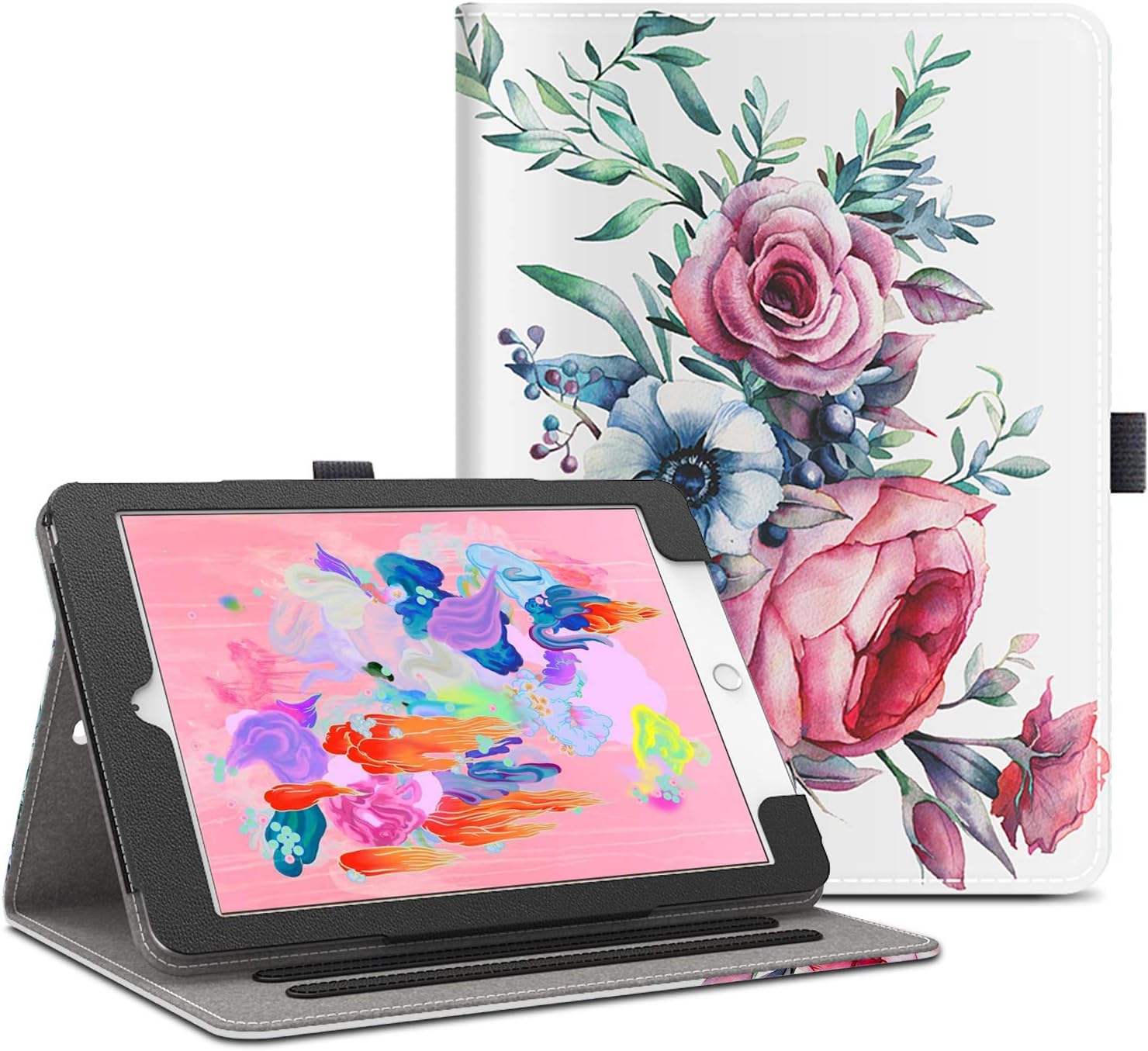 Retear Case for New iPad Air2 9.7 Inch Stand Smart Leather Apple Cover with Auto Wake/Sleep