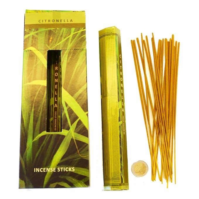 120 Incense Sticks 25 cm Citronella Anti Mosquitoes 6 packs of 20