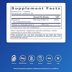 Pure Encapsulations Vitamin D3 & K2 - Bone