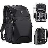 K&F CONCEPT Camera Backpack Hard Shell 20L Photography Camera Bag Hardshell Case with Tripod Holder&Laptop Compartment