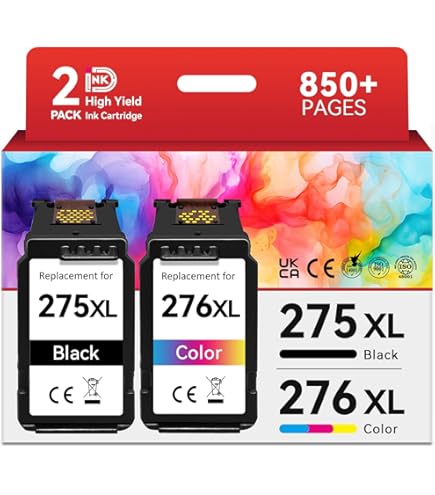 Amazon.com: PG-275XL CL-276XL Compatible for Canon 275 and 276 Ink