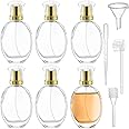 Mezchi 6 Pack Refillable Spray Perfume Bottle, 50ml/1.7 OZ Empty Glass Perfume Atomizer Bottle, Travel Size Perfume Refill Bottle for Perfume, Refreshing, Breathing Spray