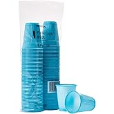 McKesson Disposable Plastic Cups, Drinking Cups, Polypropylene, Blue, 5 oz, 100 Count