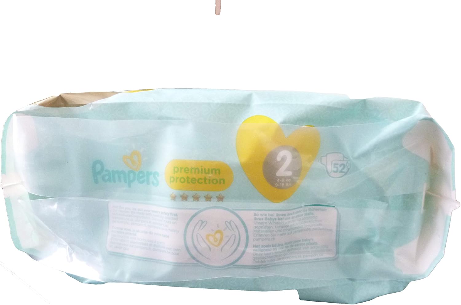 Pampers Premium Protection Size 2, 52 Nappies, 4-8kg, Essential Pack, 52 Each, White - Image 4
