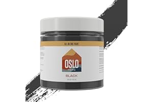 Oslo Home All In One Paint, ‎Black, Pint (16oz), Matte, no Sanding, for Refinishing Furniture, Cabinets