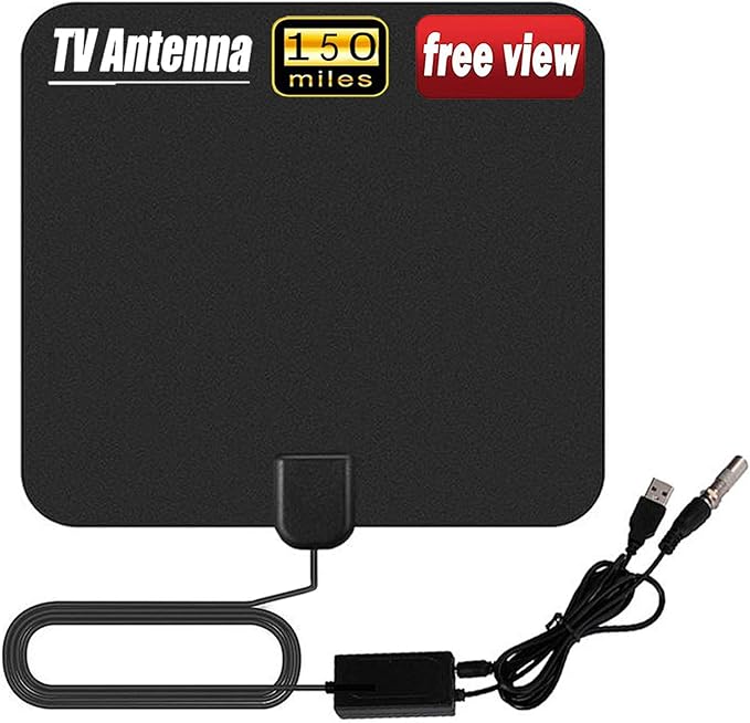 Indoor TV Aerial, 150 Miles Digital HDTV Amplified Amazon.co.uk