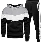 Riskrole Men's Hoodie Tracksuit 2 Pieces Set Athletic Casual Hooded Sweatshirt and Joggers Set Sweatsuit Outfits