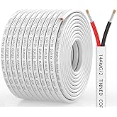 CONEPY 14 Gauge Marine Wire, 14 Gauge Wire Duplex Marine Grade Cable, 100FT | Oxygen-Free Tinned Copper Marine Wire 14 Gauge, Flexible/Corrosion-Resistant 14 AWG Wire for Boat, Automotive, Solar, Speaker