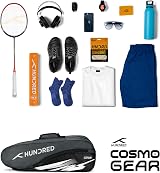 Hundred Cosmogear Badminton Kitbag Bag with Front Pocket Polyester view 6