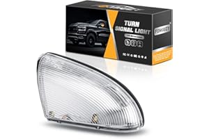 WEILEITE LED Side Mirror Light Turn Signal Bulb Puddle Lamp Lens Cover Fit Dodge Ram 1500 2009-2011 2012 2013 2014 2015 2016 2017 2018 Ram 2500 2010-2018 Left Driver Replaces 68064949AA 68232479AA