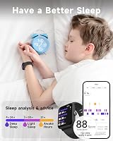 Kids Fitness Tracker Watch Pedometer Heart Rate 5ATM Waterproof Games view 6