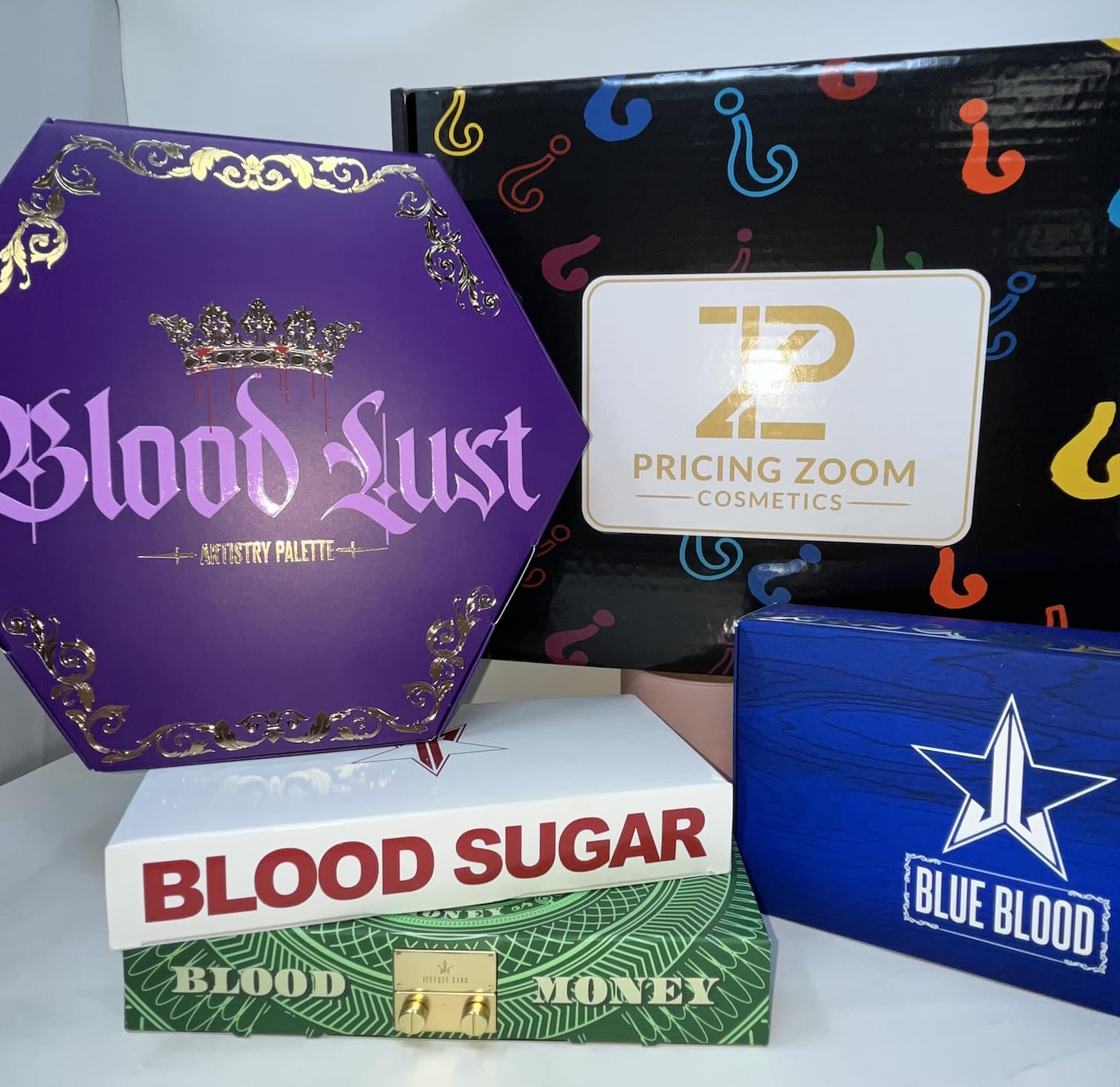 Jeffree Star Cosmetics Blood Eyeshadow Palette Bundle (4 Palette Bundle)