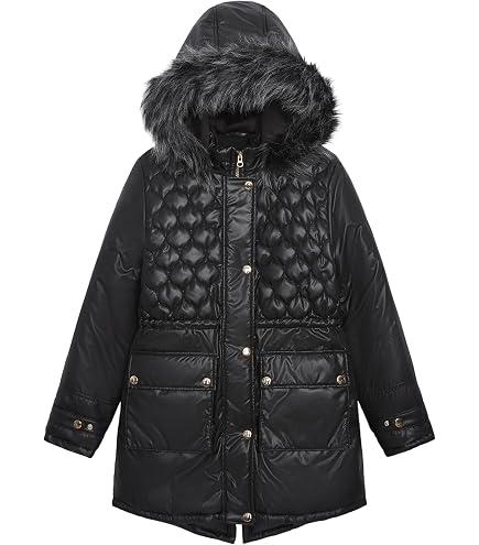 Amazon.com: LONDON FOG Girls Heavyweight Hooded Winter Jacket Full