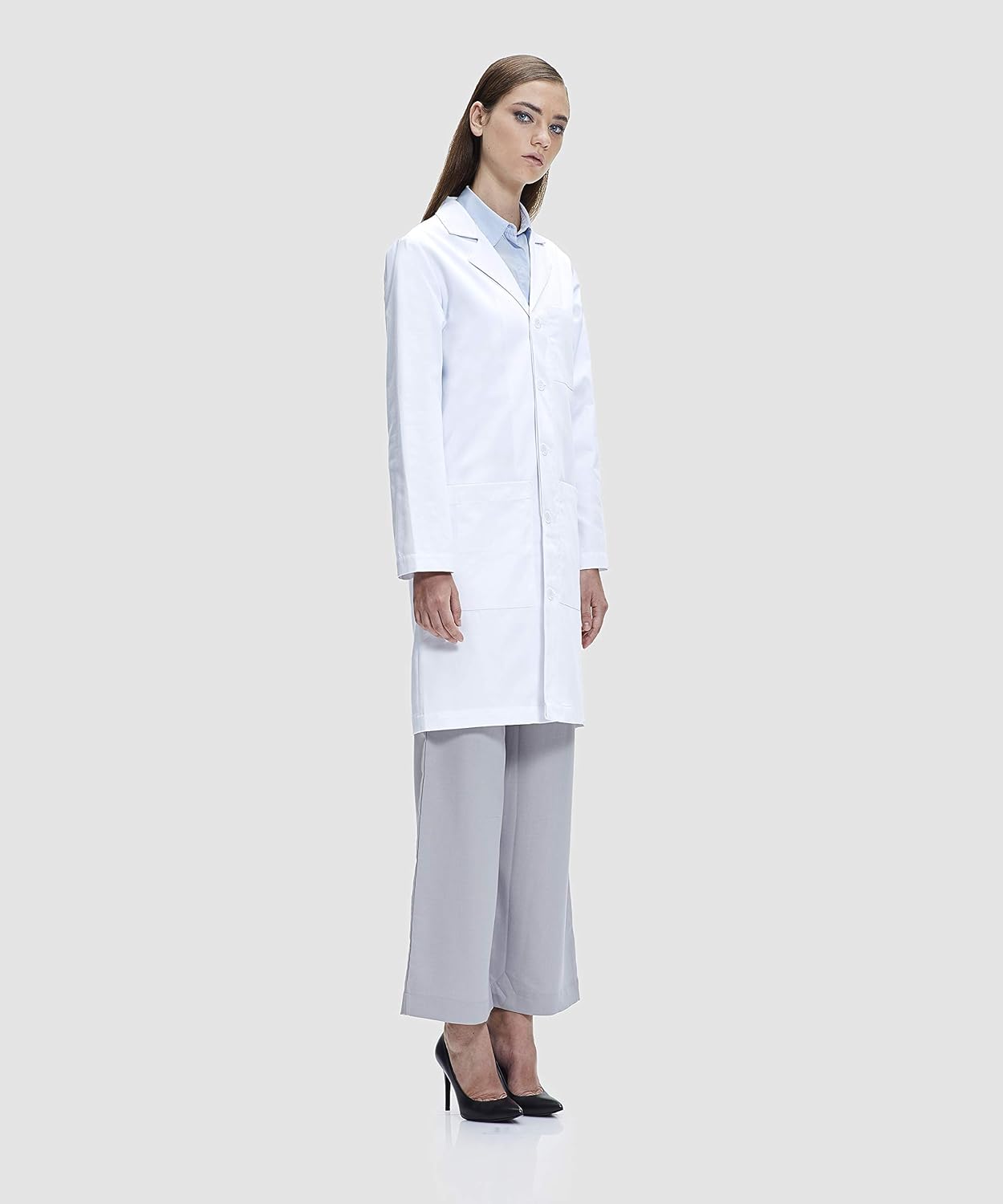 Lab Coat X Lab Coat, Unisex, Classic Fit, 40 Inch Length, White: Clothing