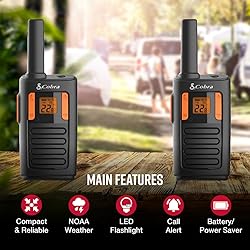 Cobra RX180 Walkie Talkies for Adults – 18-Mile