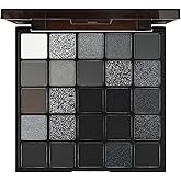 K'APEINE 25 Color Black Eyeshadow Palette, Ultra Shimmer Eye Shades Kit Professional Makeup Palette Highly Pigmented Eye Shad