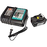 18V 5.0Ah Replacement Battery for Makita BL1850B,Replace Charger for DC18RC DC18RD DC18RF，Compatible with BL1860 BL1850 BL1840 BL1830 LXT400 Battery