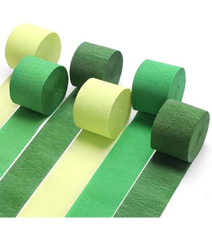 Green Crepe Paper Streamer, 175-ft. X 1.75-in - View #6