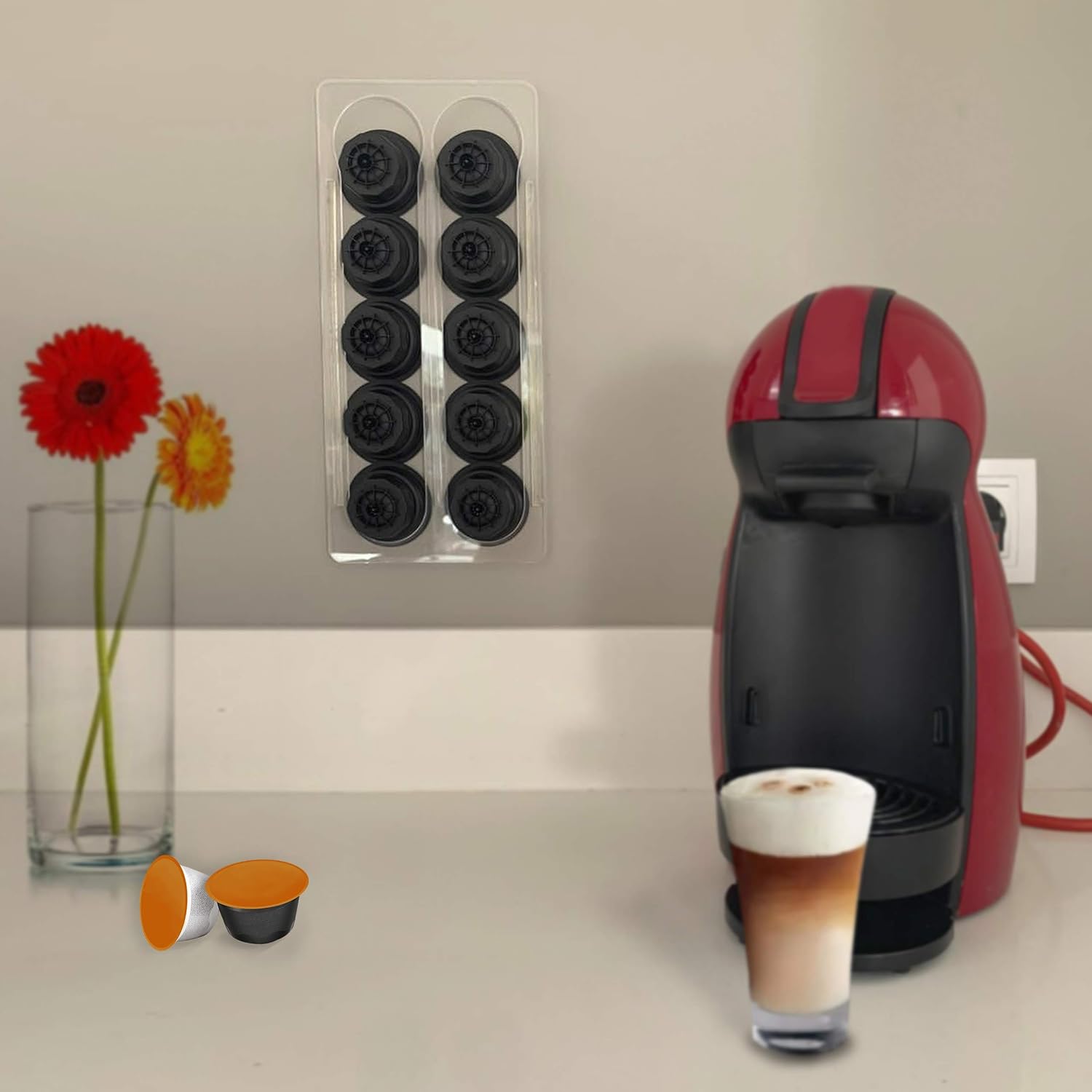Porta Cápsulas Dolce Gusto 18 Unidades Artículos Para Café Caja  Herramientas Capsulas Dispensador Nesspresso Organizador Cajones