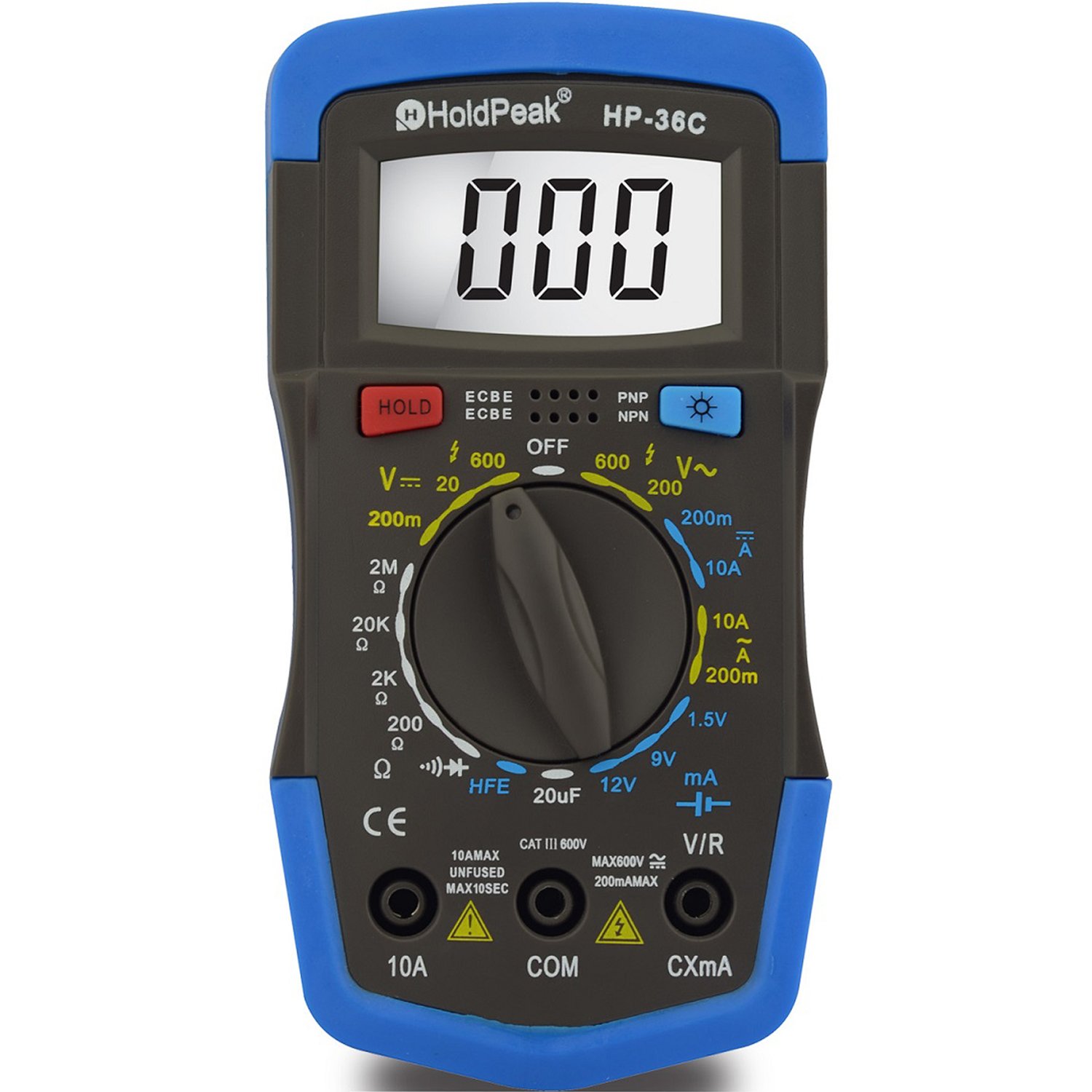 Digital Multimeter Capacitance AC DC Voltage Clamp Tester 