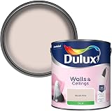 Dulux Walls & Ceilings Silk Emulsion Paint Blush Pink 2.5 Litre