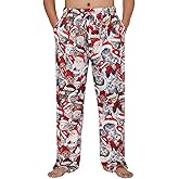 TUONROAD Mens Christmas Pyjama Jogger 3D Pattern Loose Lounge Sleepwear Leisure Pajama Pant