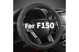 GIANT PANDA Car Steering Wheel Cover for Ford - F150 F250 F350 Expedition, (15.5-16 inches - Black)
