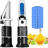 0-90% Brix Meter Refractometer,V-Resourcing Portable Hand Held Sugar Content Measurement for Sugar, Food, Fruit, Beverages Ho