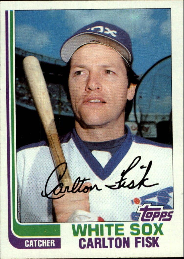 1982 Topps Baseball Card 110 Carlton Fisk