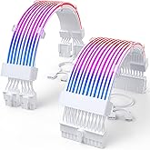 Amazon.com: RGB Power Extension Cable Kit - ARGB Motherboard Power ...