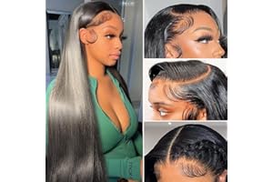 GARAXIS Straight Lace Front Wigs Human Hair Pre Plucked 13x4 Lace Front Wigs Human Hair 150% Density HD Lace Front Wigs With Baby Hair Brazilian Virgin Human Hair Wigs 26 Inch