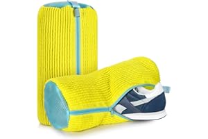 CAFLY Shoe Wash Bag for Washing Machine - Laundry Shoe Bag for Washer and Drye，Reusable Plus Shoe Cleaning Bag for Most Shoe Types and Sizes