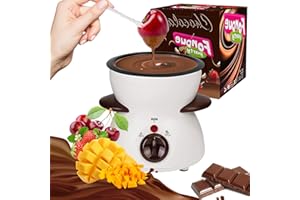 Electric Chocolate Fondue Maker,Mini Fondue Pot Set for Melting Chocolate Cheese,Chocolate Meting Pot with Dipping Forks for 