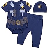 Paddy Field Baby Girls Boys Police Costume Bodysuit