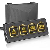 Wireless Switch Panel, Nirider 4 Gang Switch Panel 4 Control Modes 12V 24V Universal Circuit Control System Strobe Switch Relay Box Multifunction Switch Panel for Truck Jeep SXS UTV ATV Car Van Tacoma