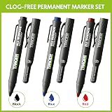 Tracer Clog-Free Construction Marker Kit with Site Holster Black Blue Red view 3