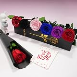 Yamonic Preserved Real Red Rose Gift for Women, Eternal Flower view 7