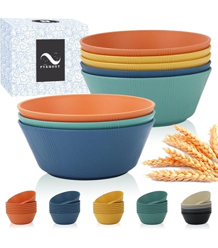 Rv Microwave Grow Forward Premium Wheat Straw Bowls 34oz