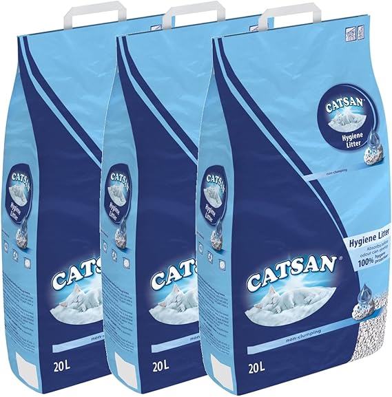 MALTBYS Catsan Litière pour Chat 60 litres (3 x 20 litres) Amazon.fr