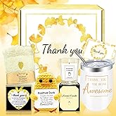 Gift Baskets for Women, Thank You Gifts for Women, Appreciation Gifts for Coworkers, Teacher, Employee, Nurse, Boss, Mom, Retirement Gift for Woman, Thank You Box with Crochet Doll, 12 Oz Tumbler